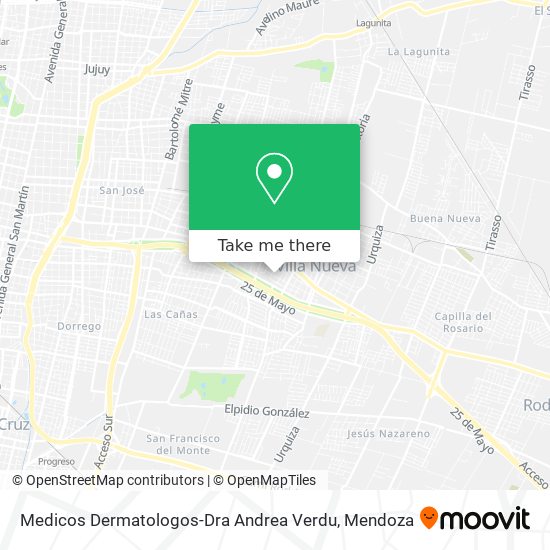 Mapa de Medicos Dermatologos-Dra Andrea Verdu