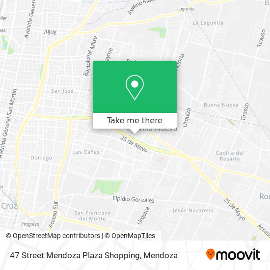 47 Street Mendoza Plaza Shopping map