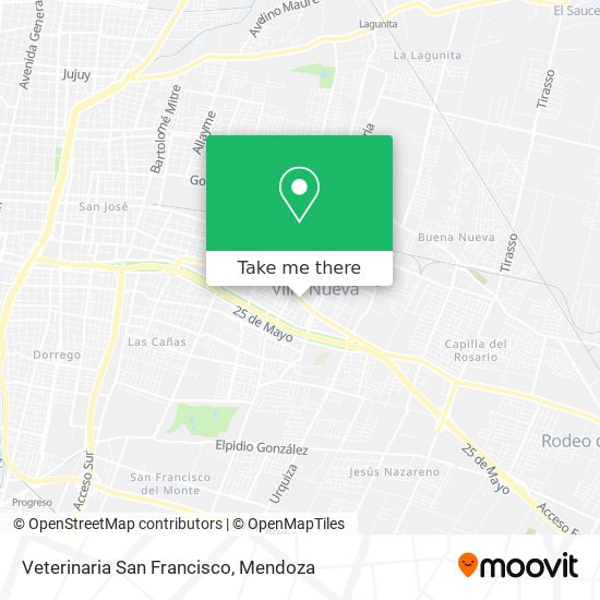 Veterinaria San Francisco map