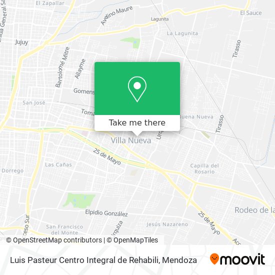 Mapa de Luis Pasteur Centro Integral de Rehabili