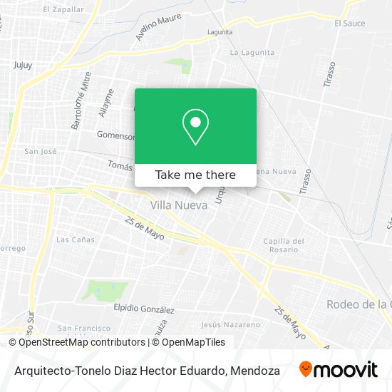 Arquitecto-Tonelo Diaz Hector Eduardo map