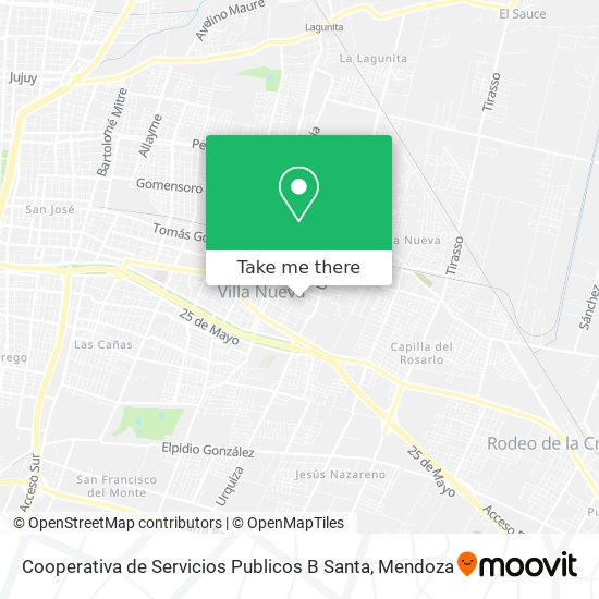 Cooperativa de Servicios Publicos B Santa map