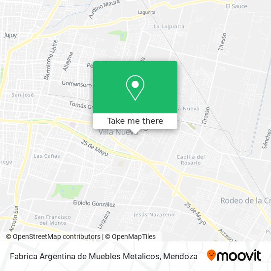 Fabrica Argentina de Muebles Metalicos map