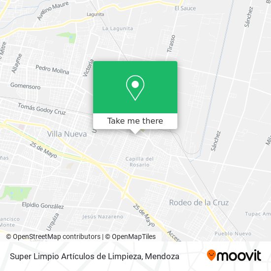 Super Limpio Artículos de Limpieza map