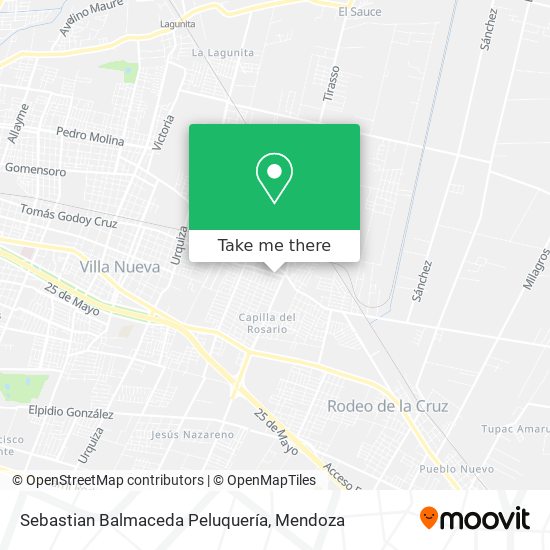 Mapa de Sebastian Balmaceda Peluquería