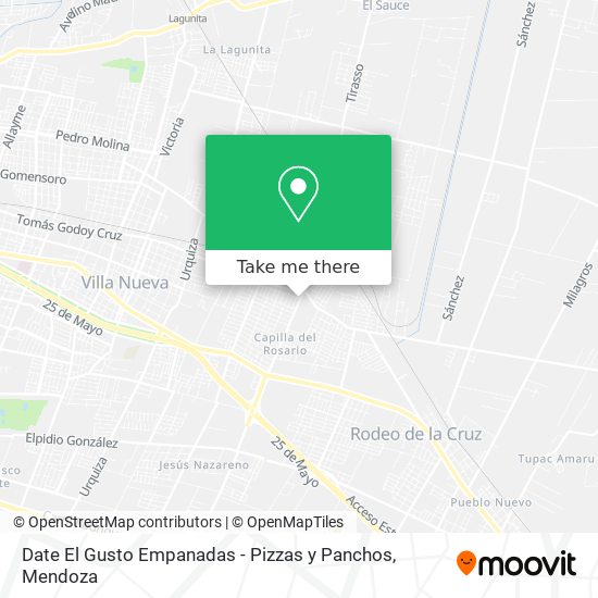 Date El Gusto Empanadas - Pizzas y Panchos map
