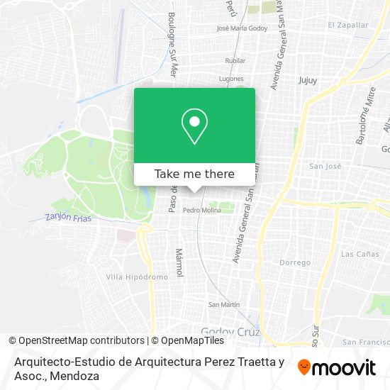 Mapa de Arquitecto-Estudio de Arquitectura Perez Traetta y Asoc.