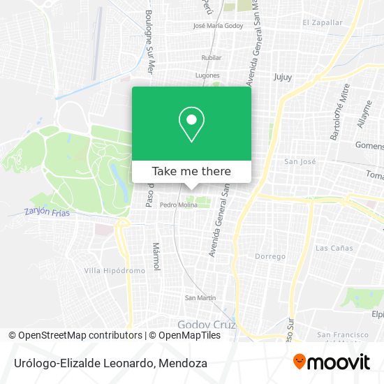 Urólogo-Elizalde Leonardo map
