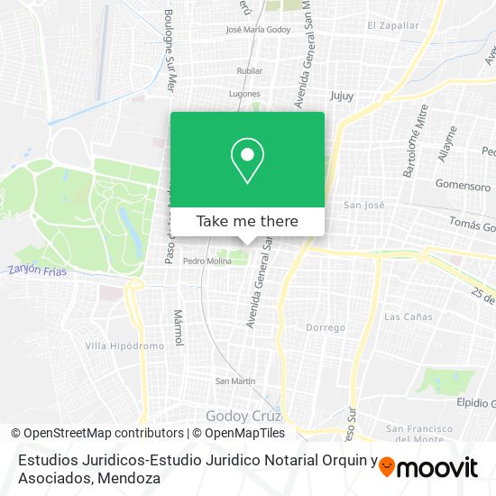 Estudios Juridicos-Estudio Juridico Notarial Orquin y Asociados map