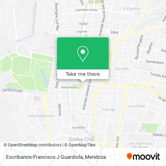 Escribanos-Francisco J Guardiola map