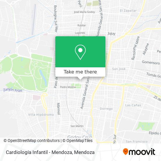 Cardiología Infantil - Mendoza map