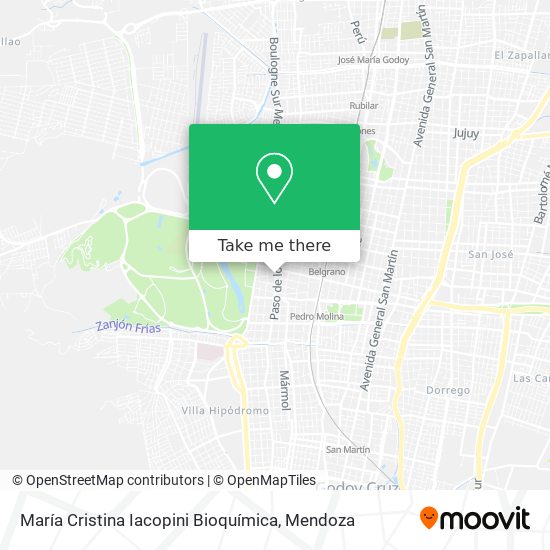 María Cristina Iacopini Bioquímica map