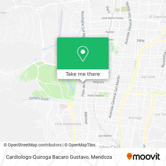 Mapa de Cardiologo-Quiroga Bacaro Gustavo