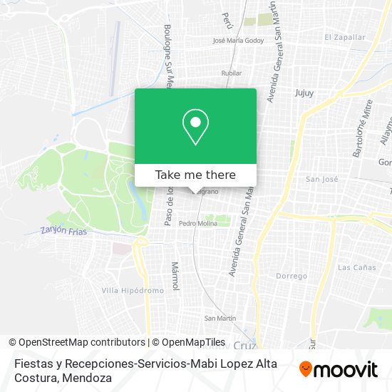 Fiestas y Recepciones-Servicios-Mabi Lopez Alta Costura map