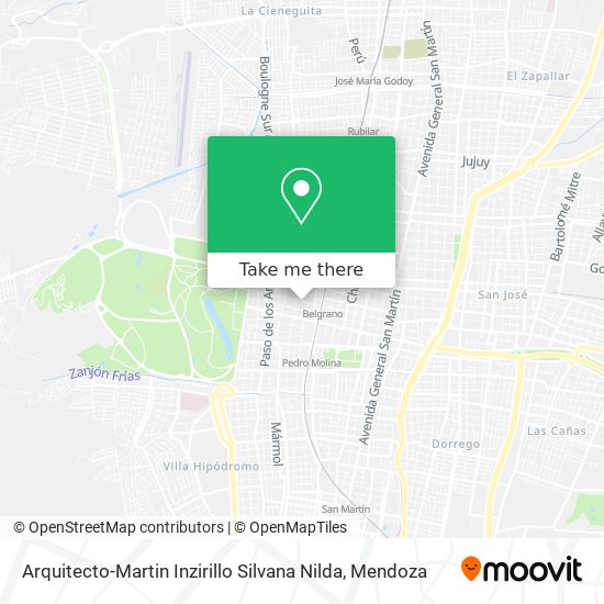 Mapa de Arquitecto-Martin Inzirillo Silvana Nilda