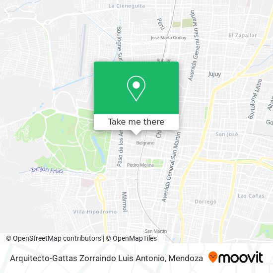 Arquitecto-Gattas Zorraindo Luis Antonio map