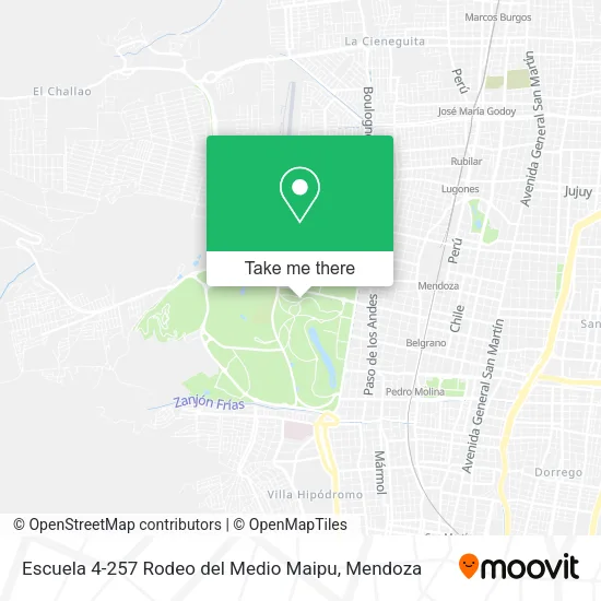 Escuela 4-257 Rodeo del Medio Maipu map