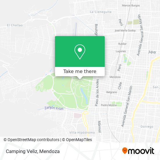 Camping Veliz map