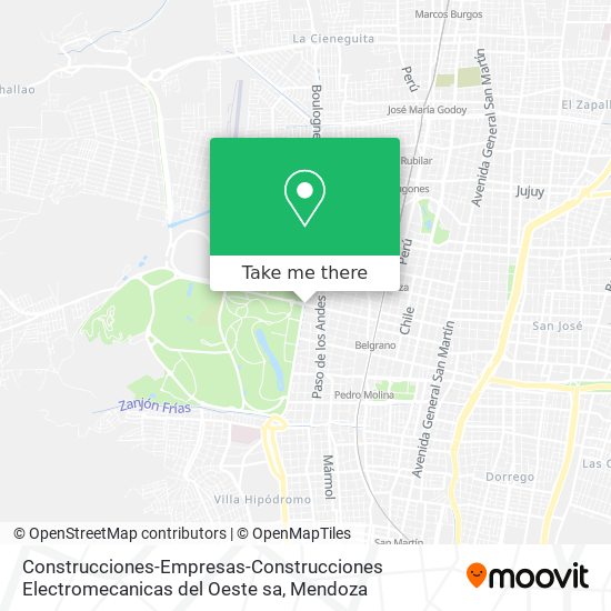 Construcciones-Empresas-Construcciones Electromecanicas del Oeste sa map