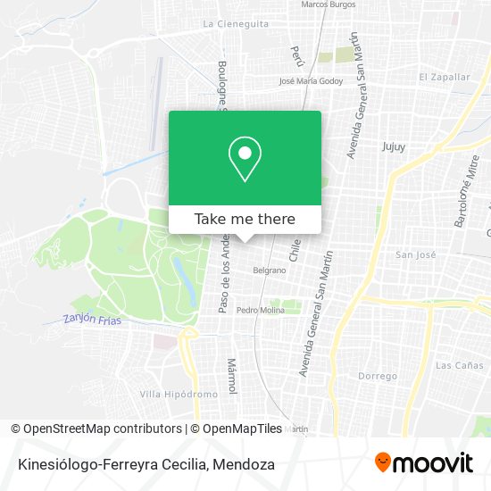 Kinesiólogo-Ferreyra Cecilia map