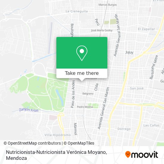 Nutricionista-Nutricionista Verónica Moyano map