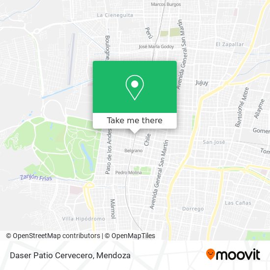 Mapa de Daser Patio Cervecero