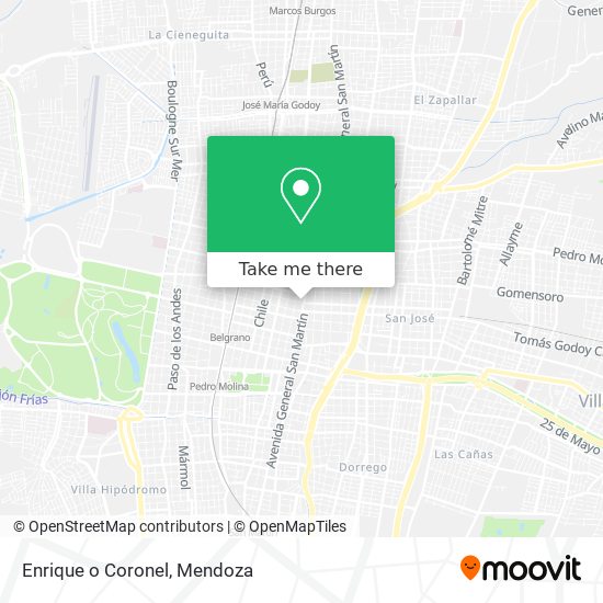 Mapa de Enrique o Coronel