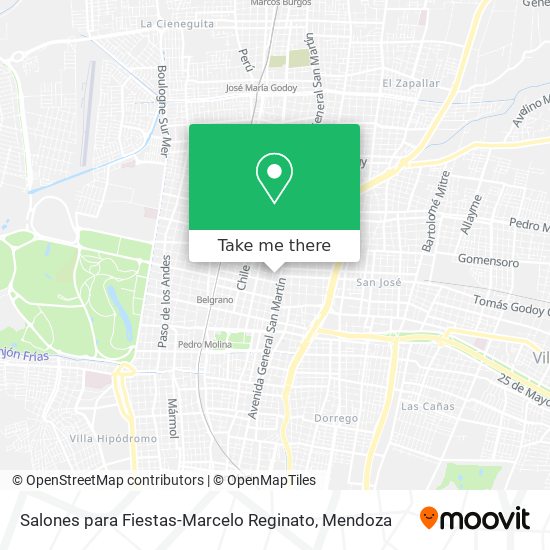 Salones para Fiestas-Marcelo Reginato map