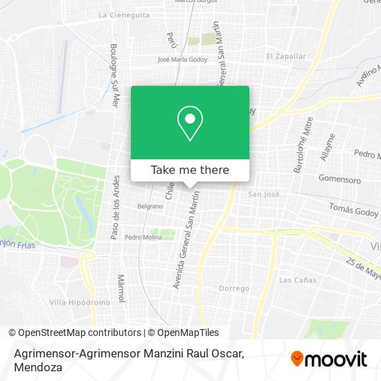Agrimensor-Agrimensor Manzini Raul Oscar map