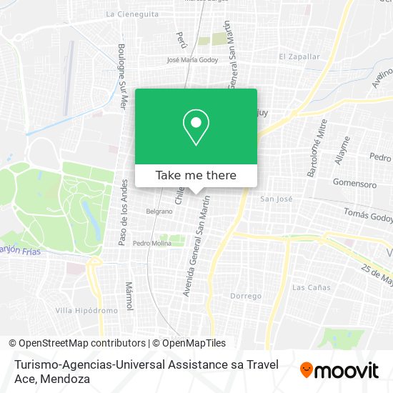 Turismo-Agencias-Universal Assistance sa Travel Ace map