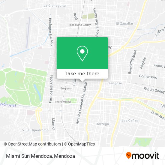 Mapa de Miami Sun Mendoza