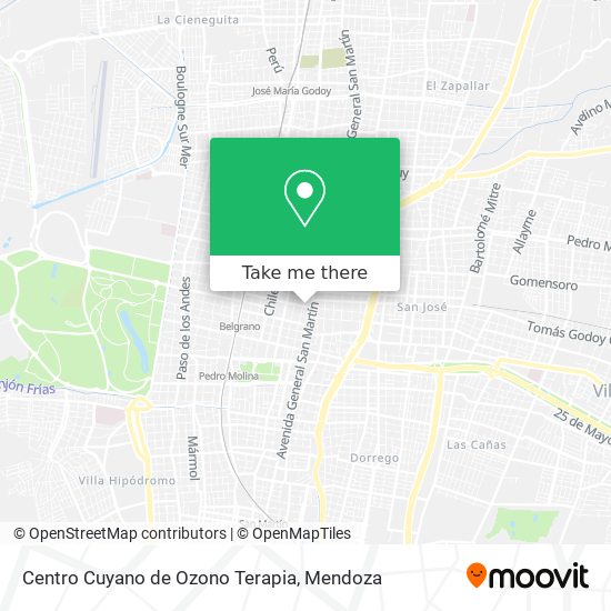 Centro Cuyano de Ozono Terapia map