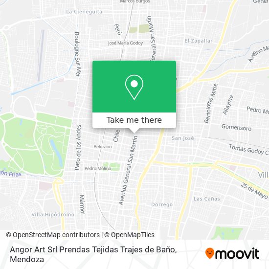 Angor Art Srl Prendas Tejidas Trajes de Baño map
