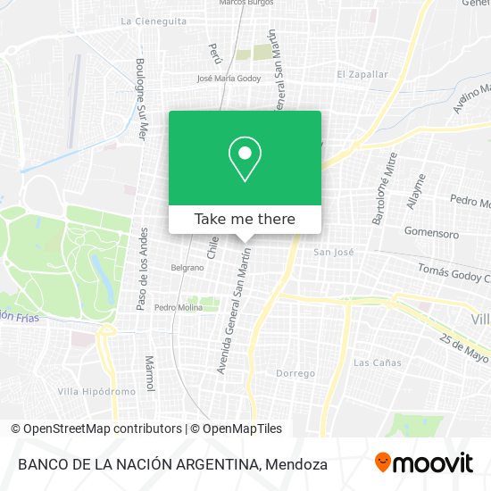 BANCO DE LA NACIÓN ARGENTINA map
