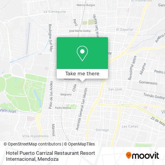 Mapa de Hotel Puerto Carrizal Restaurant Resort Internacional