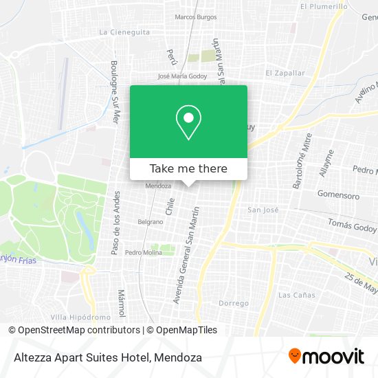 Mapa de Altezza Apart Suites Hotel