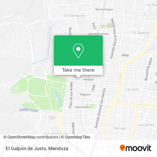 El Galpón de Justo map