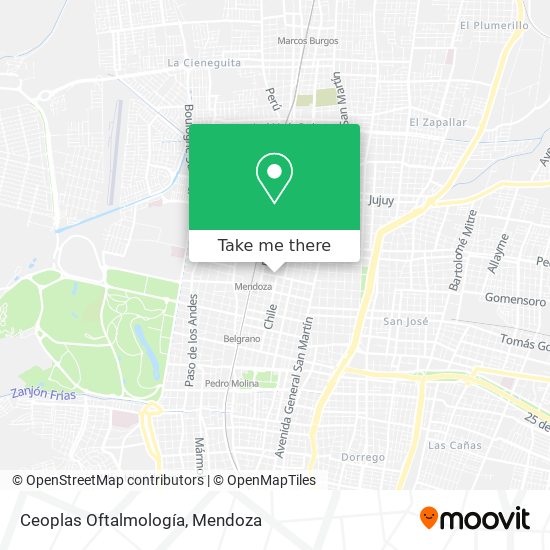 Mapa de Ceoplas Oftalmología