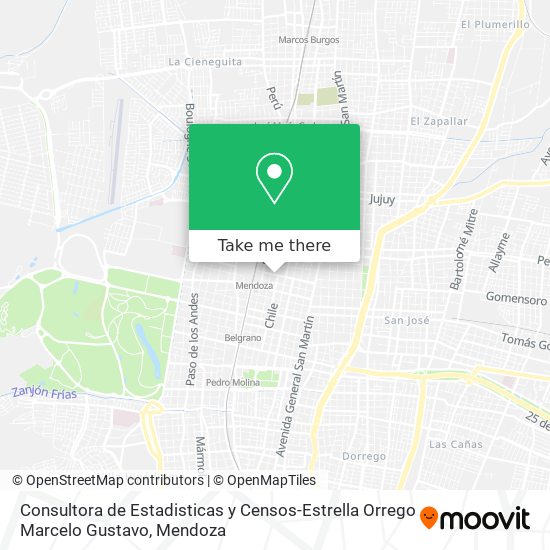 Consultora de Estadisticas y Censos-Estrella Orrego Marcelo Gustavo map