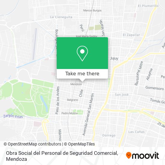 Mapa de Obra Social del Personal de Seguridad Comercial