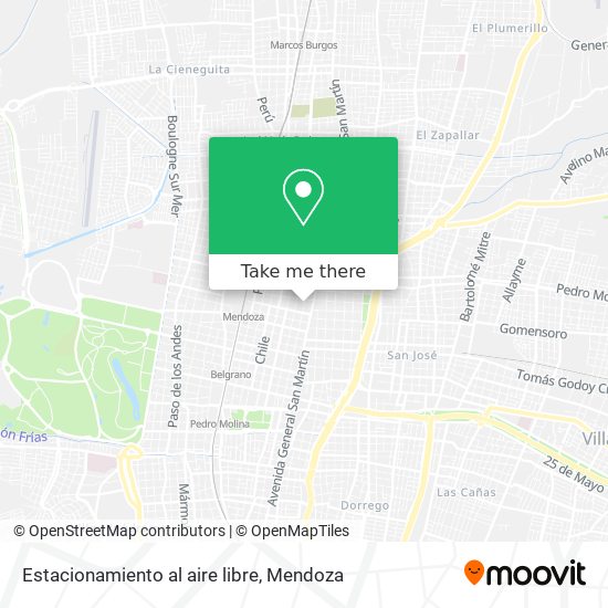 Estacionamiento al aire libre map