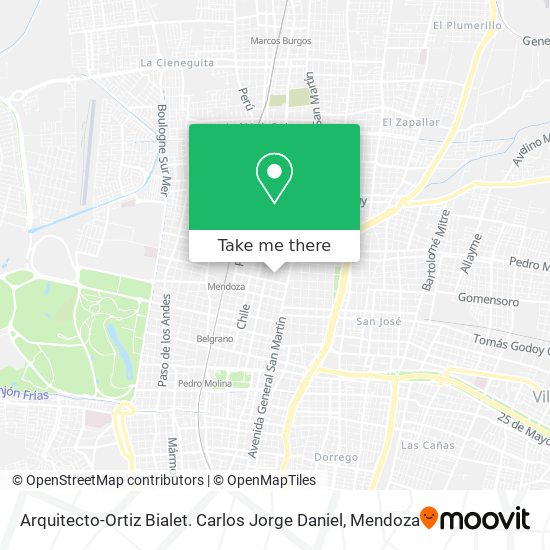 Arquitecto-Ortiz Bialet. Carlos Jorge Daniel map