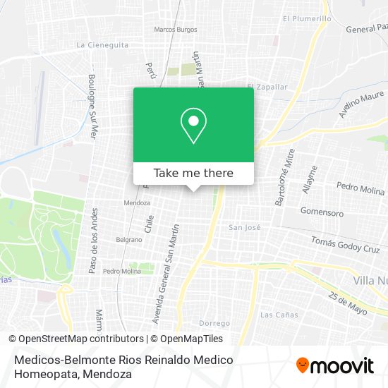 Mapa de Medicos-Belmonte Rios Reinaldo Medico Homeopata