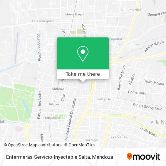Enfermeras-Servicio-Inyectable Salta map
