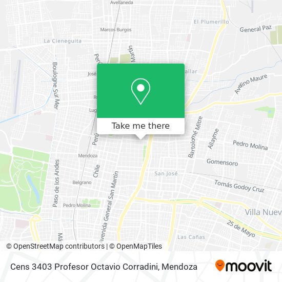 Mapa de Cens 3403 Profesor Octavio Corradini