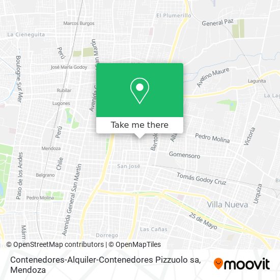 Mapa de Contenedores-Alquiler-Contenedores Pizzuolo sa