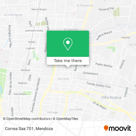 Mapa de Correa Saa 701