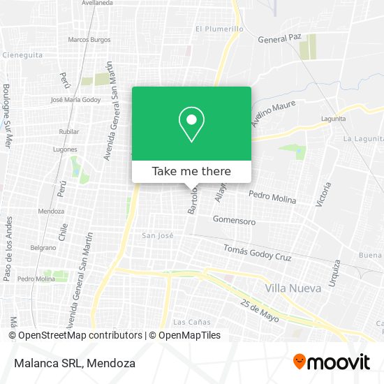 Mapa de Malanca SRL