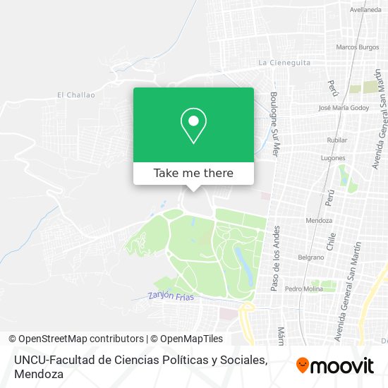 Mapa de UNCU-Facultad de Ciencias Políticas y Sociales