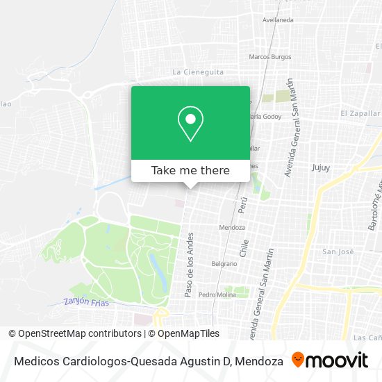 Medicos Cardiologos-Quesada Agustin D map